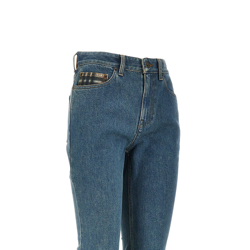 Burberry Women Stretch Denim Bootcut Jeans BURBERRY