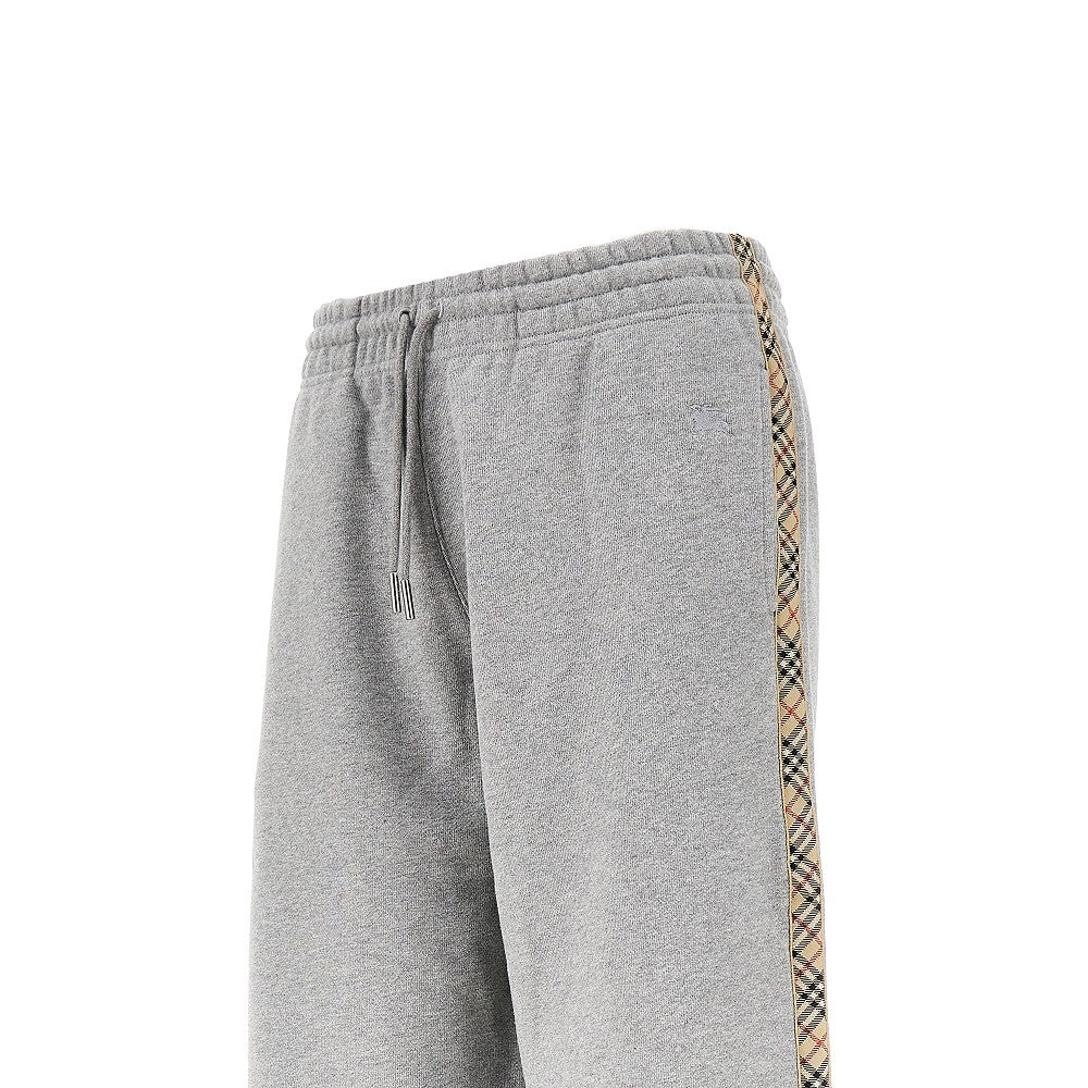 Burberry Women Wide Leg Sweatpants With Check Details BURBERRY