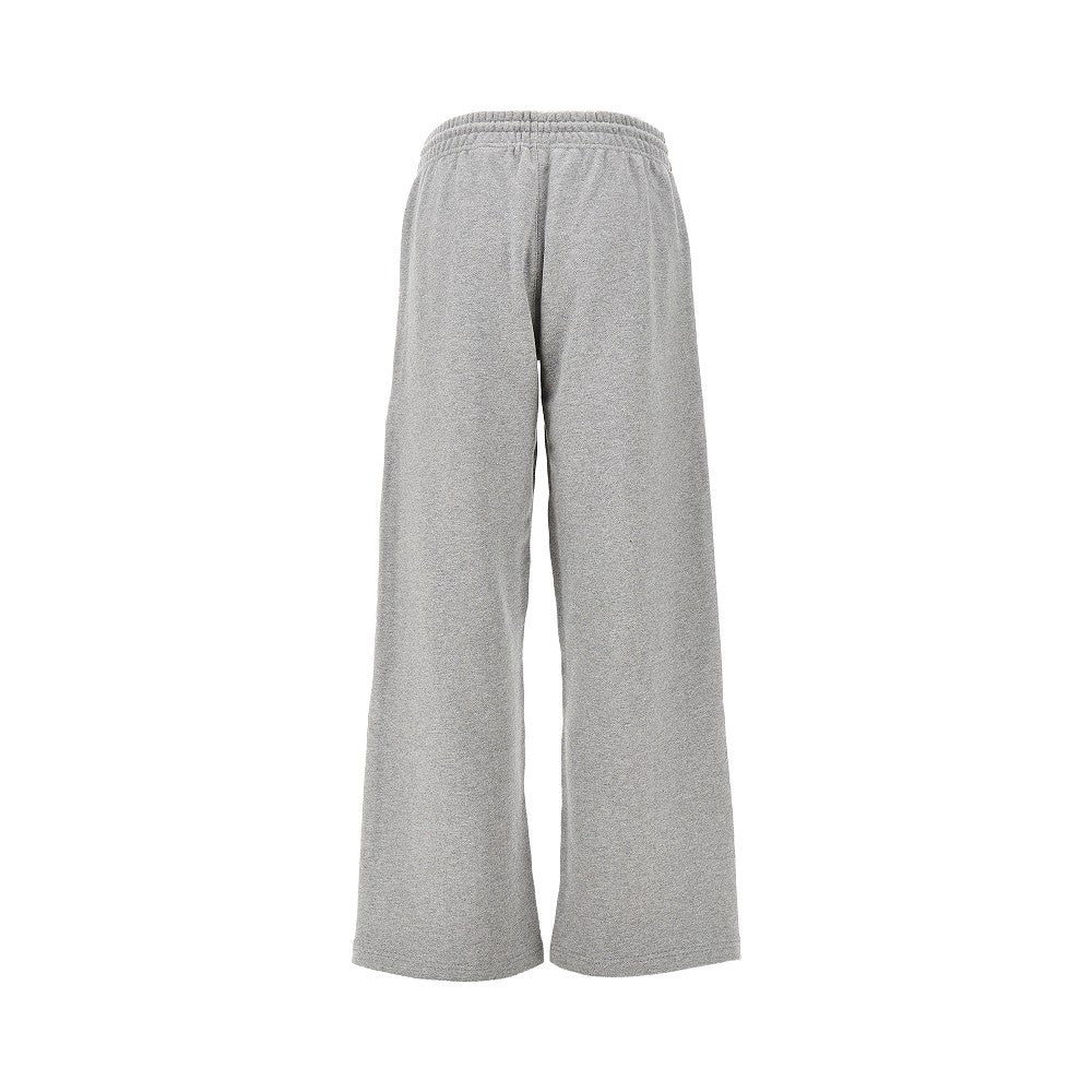 Burberry Women Wide Leg Sweatpants With Check Details BURBERRY