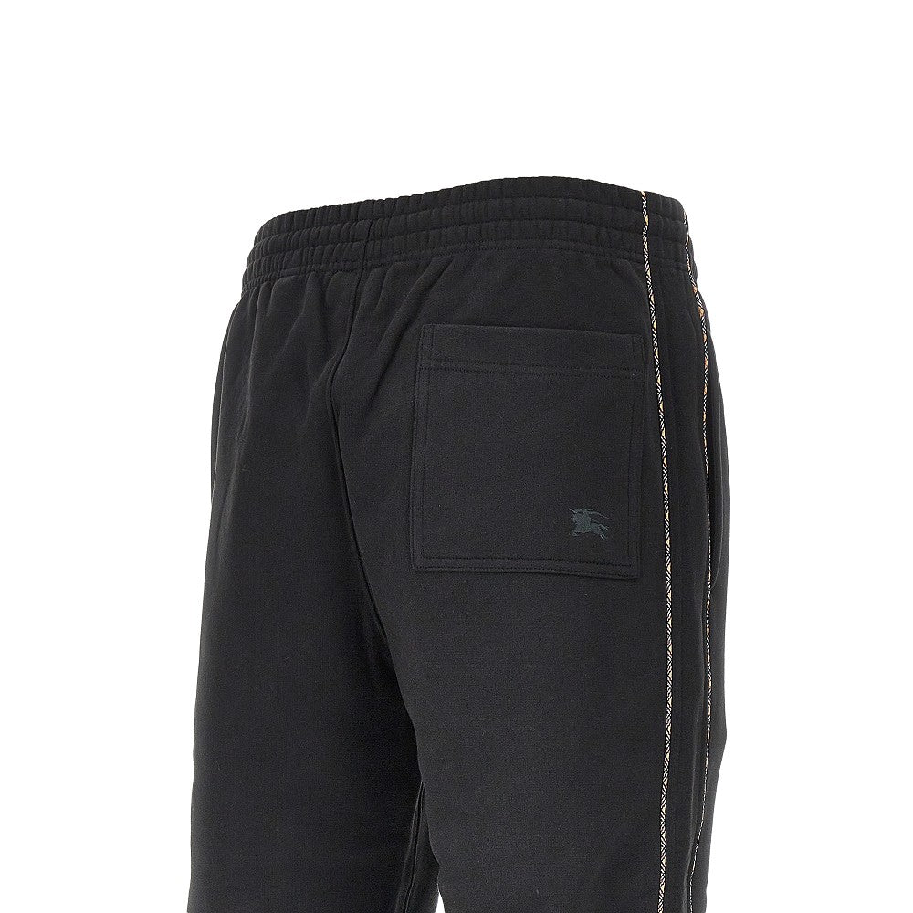 Burberry Men Sweatpants With Check Piping BURBERRY