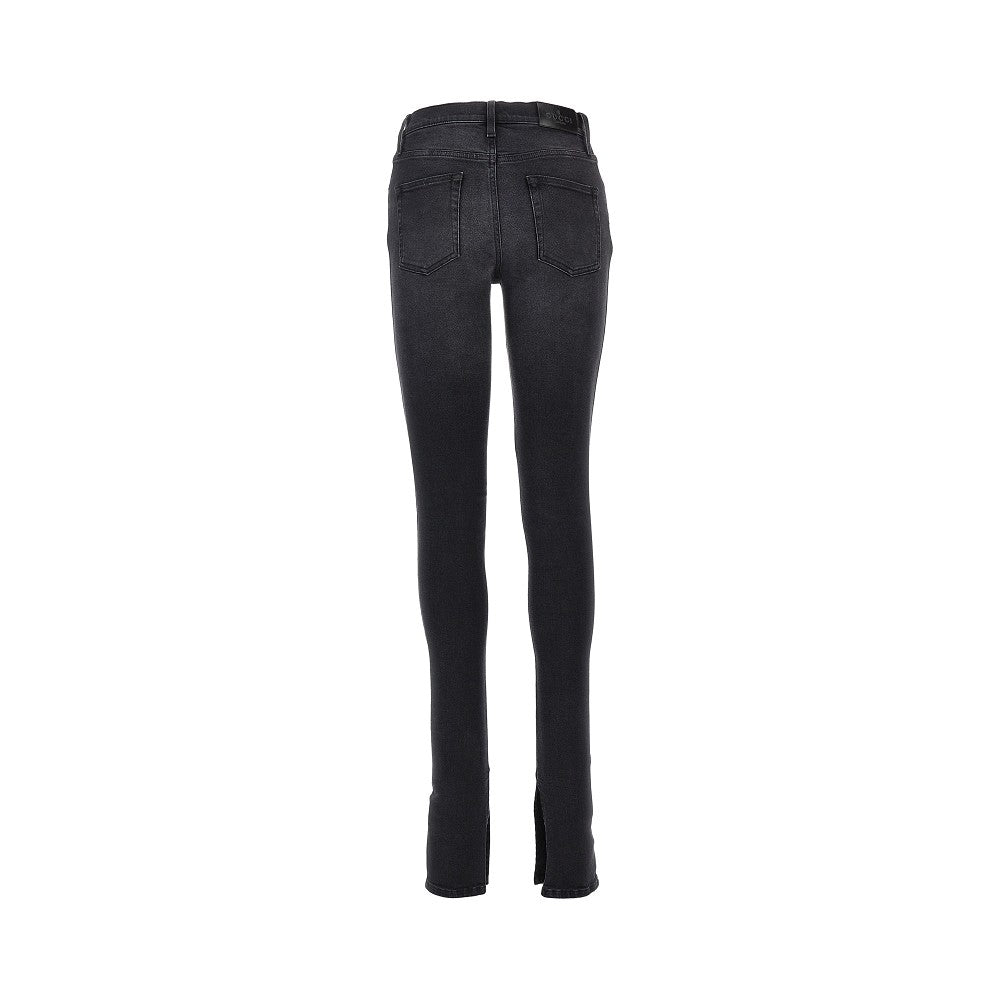 Gucci Women Délavé Cotton Denim Skinny Jeans GUCCI