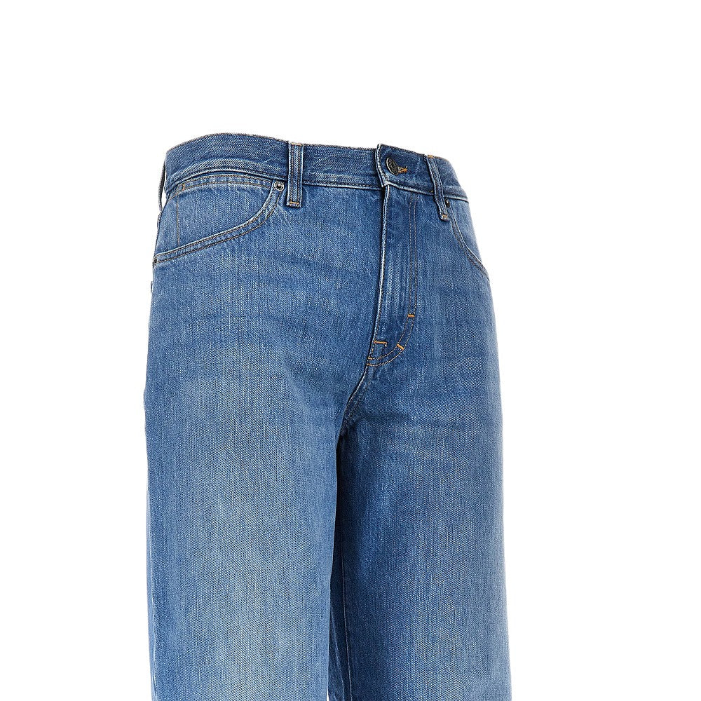 Gucci Women Délavé Cotton Denim Jeans GUCCI