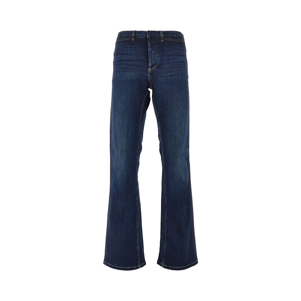 Gucci Men Denim Jeans With Web Ribbon GUCCI