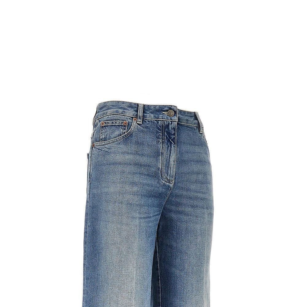 Valentino Women Vgold Details Flared Jeans VALENTINO