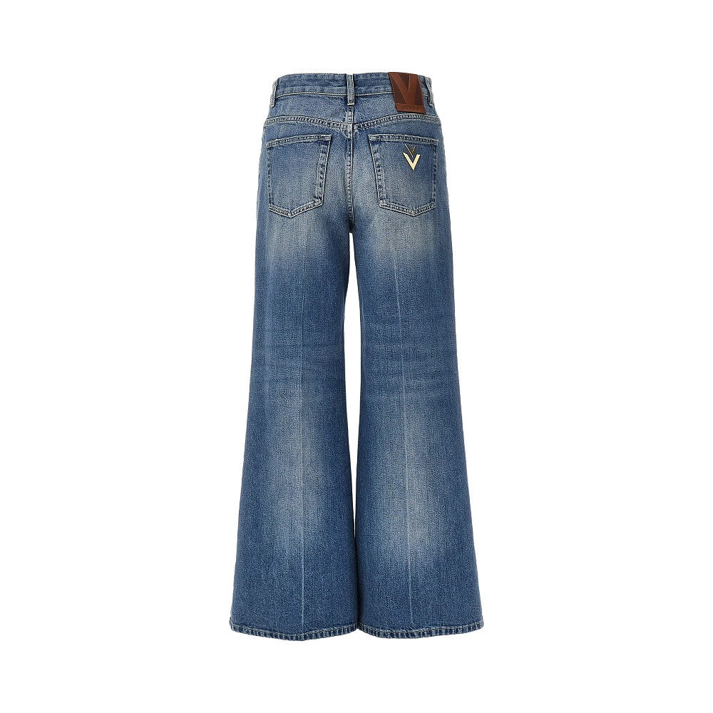 Valentino Women Vgold Details Flared Jeans VALENTINO