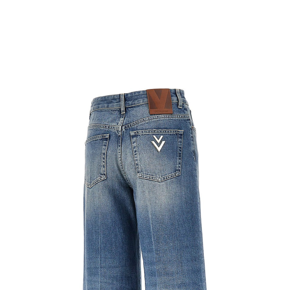 Valentino Women Vgold Details Flared Jeans VALENTINO