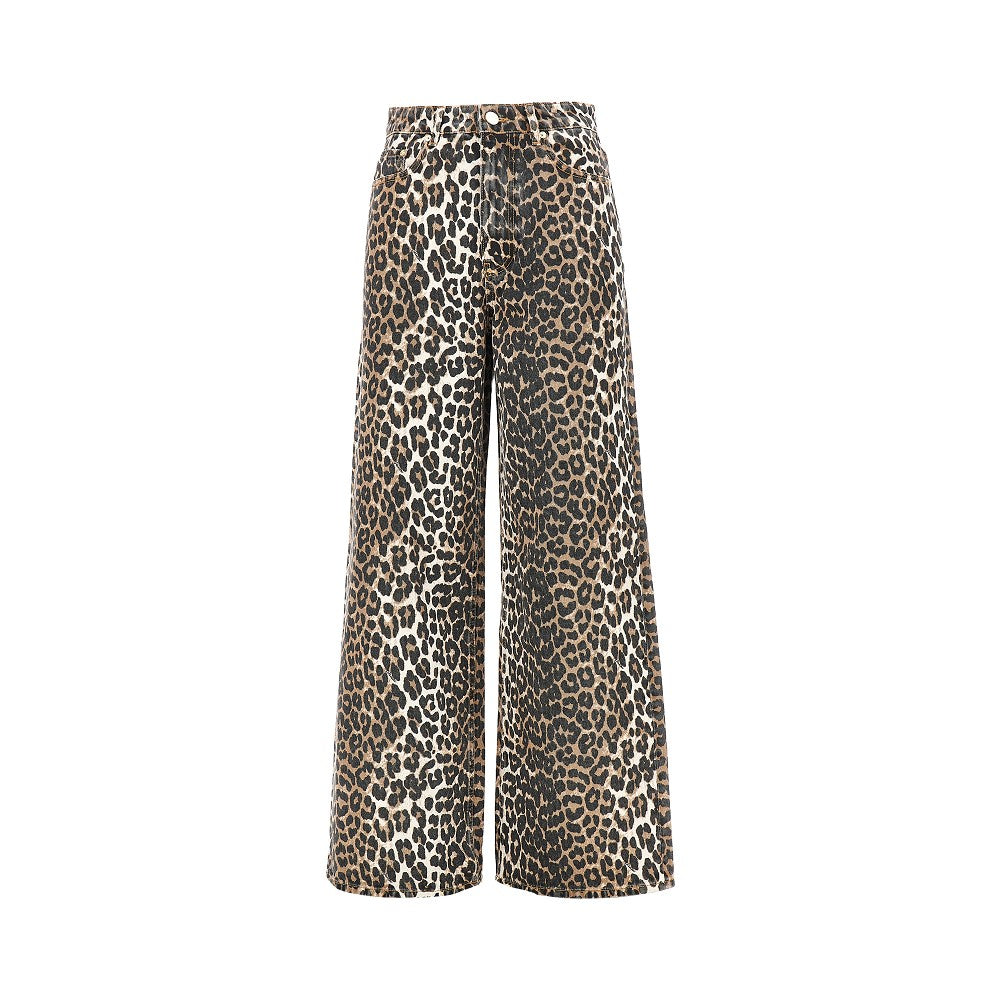 Ganni Women Leopard-Print 'Lari' Jeans GANNI