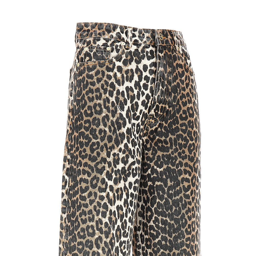 Ganni Women Leopard-Print 'Lari' Jeans GANNI