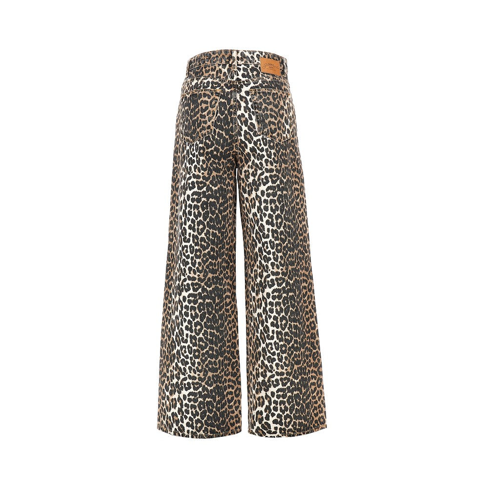 Ganni Women Leopard-Print 'Lari' Jeans GANNI