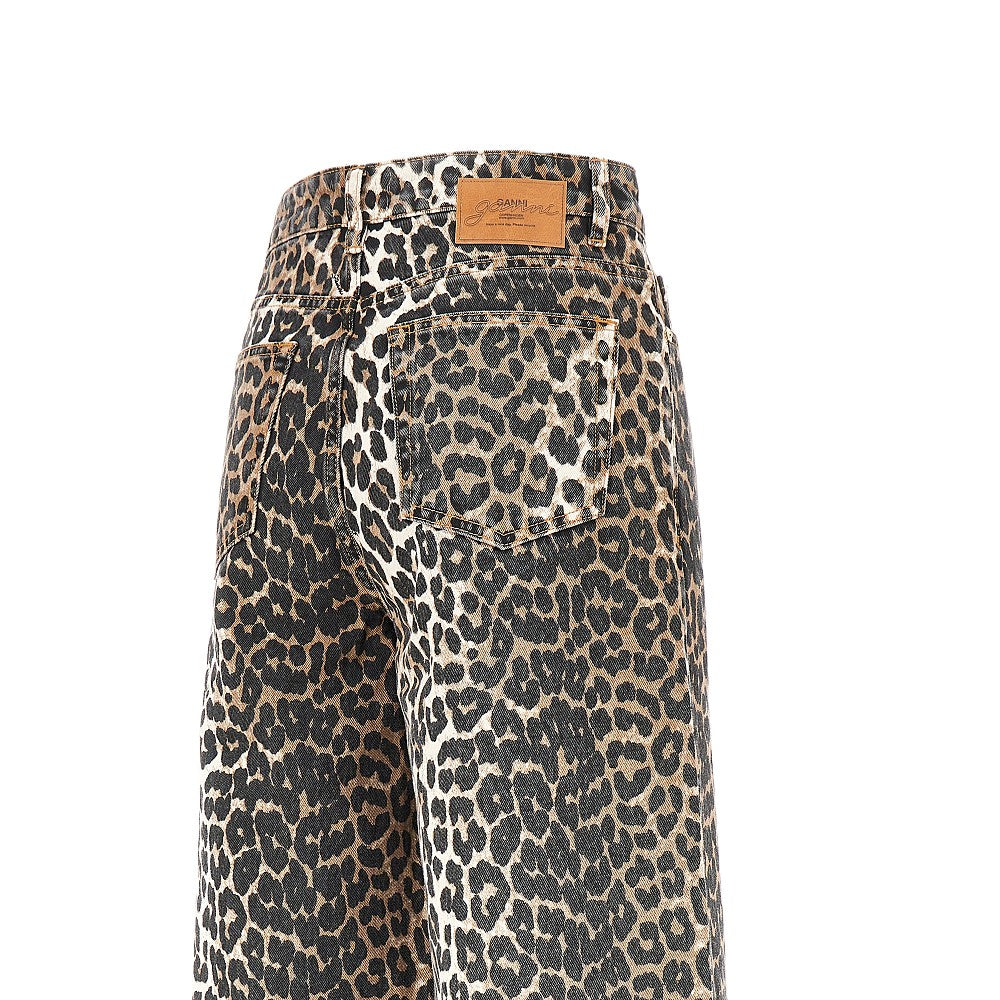 Ganni Women Leopard-Print 'Lari' Jeans GANNI