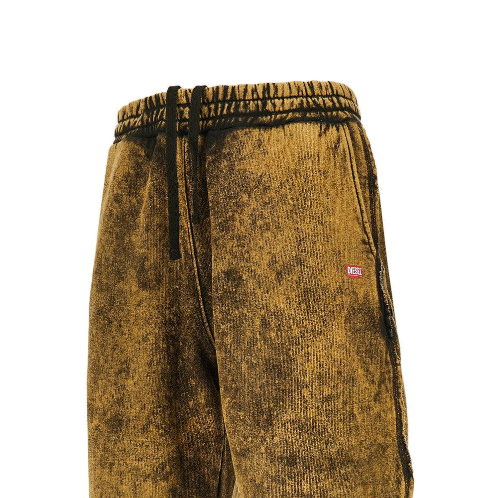 Diesel Men Cotton-Blend Relaxed Fit Track Pants DIESEL