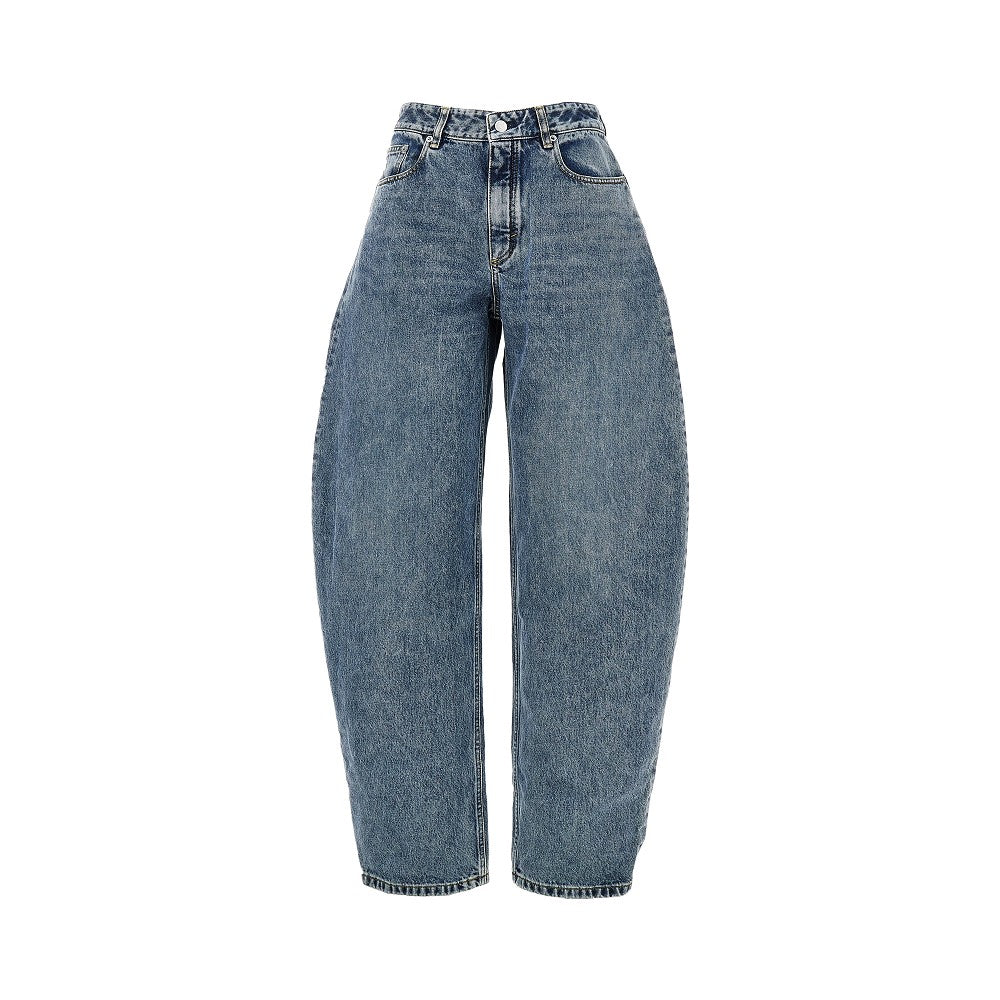 Alaia Women Curved Five-Pocket Jeans ALAIA