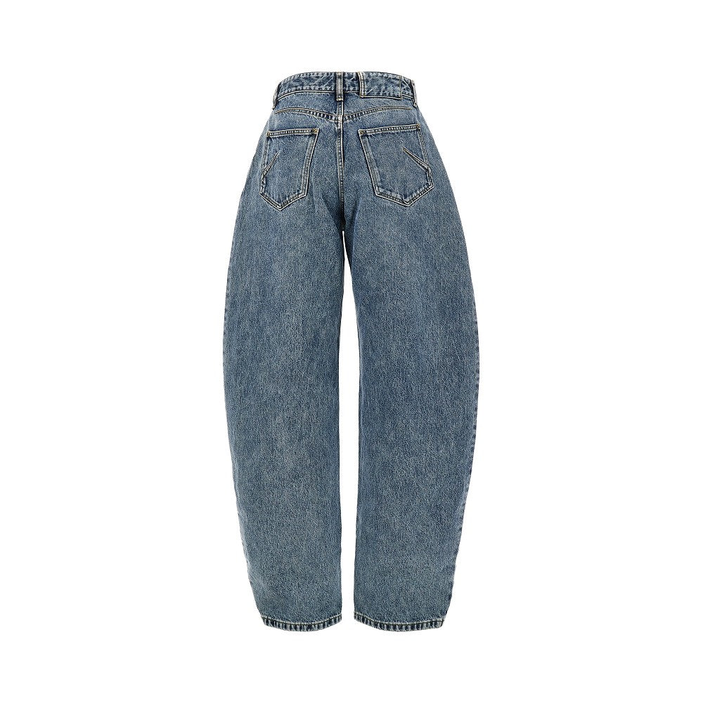 Alaia Women Curved Five-Pocket Jeans ALAIA