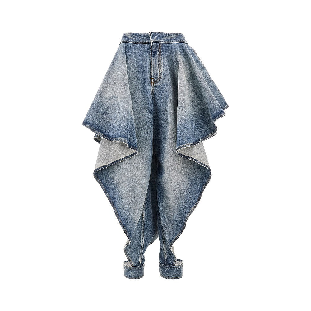 Alaia Women Panelled Jeans With Cuff ALAIA