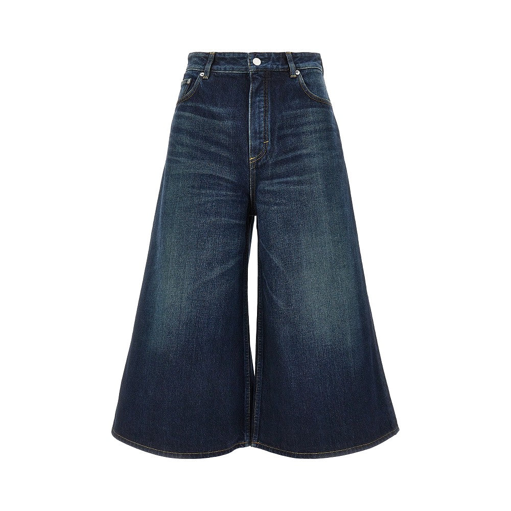 Alaia Women Denim Palazzo Shorts ALAIA