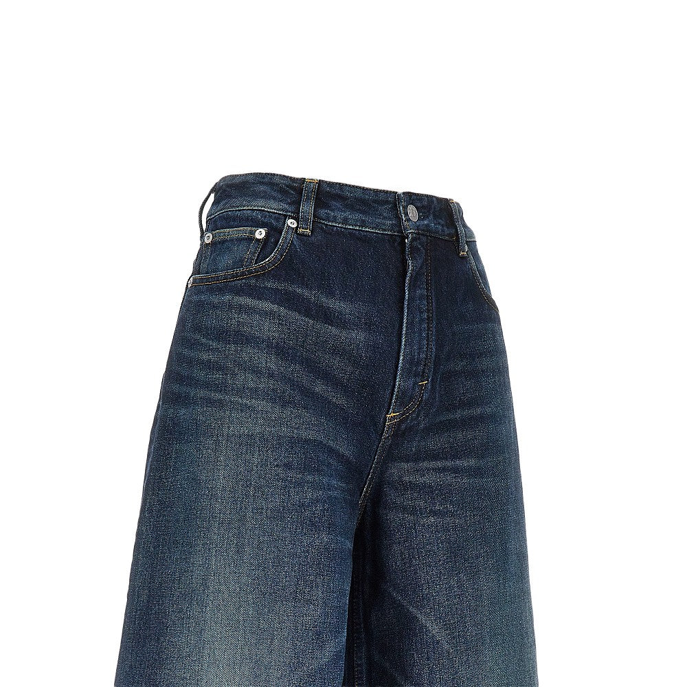 Alaia Women Denim Palazzo Shorts ALAIA