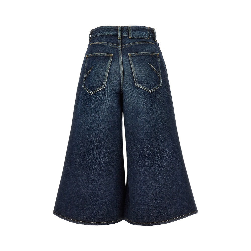 Alaia Women Denim Palazzo Shorts ALAIA