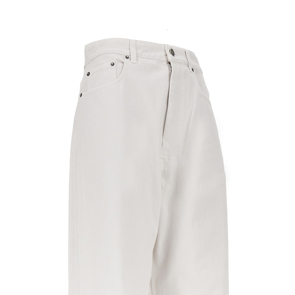 Phoebe Philo Women Cotton Drill Drop Jeans PHOEBE PHILO