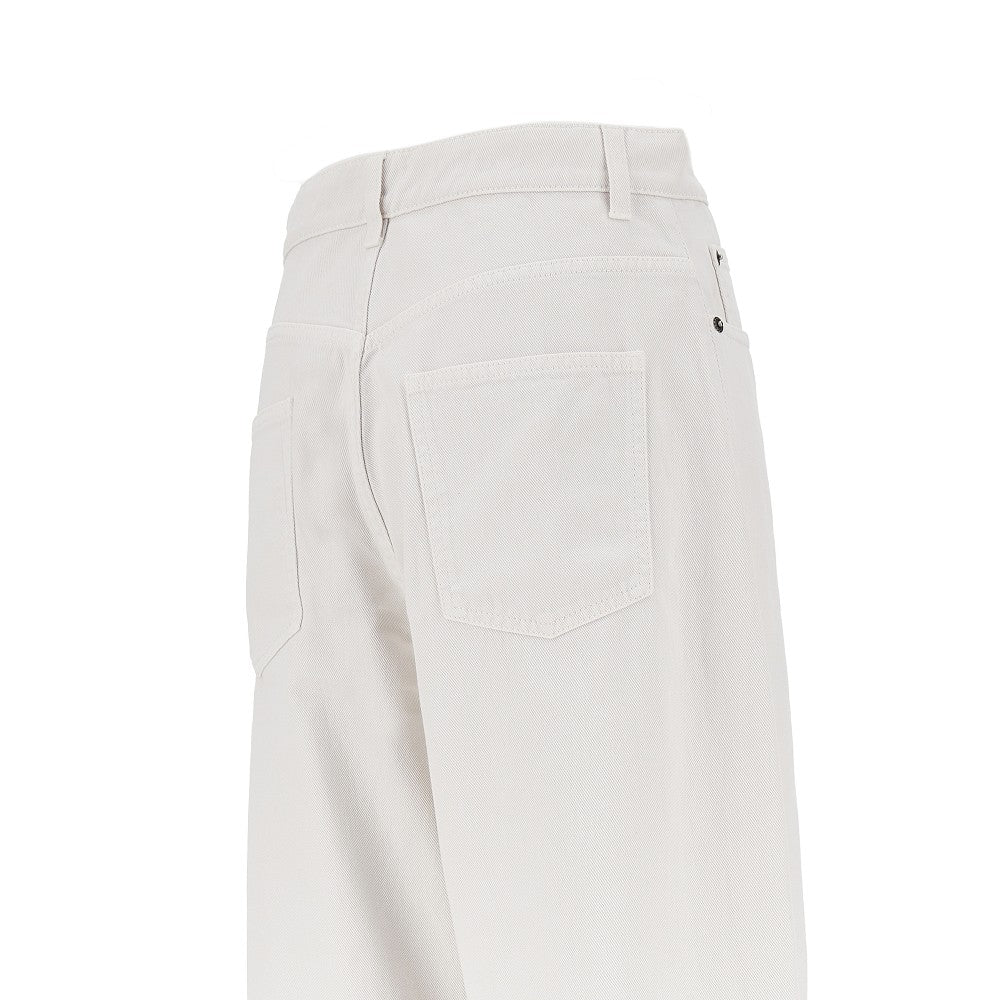 Phoebe Philo Women Cotton Drill Drop Jeans PHOEBE PHILO