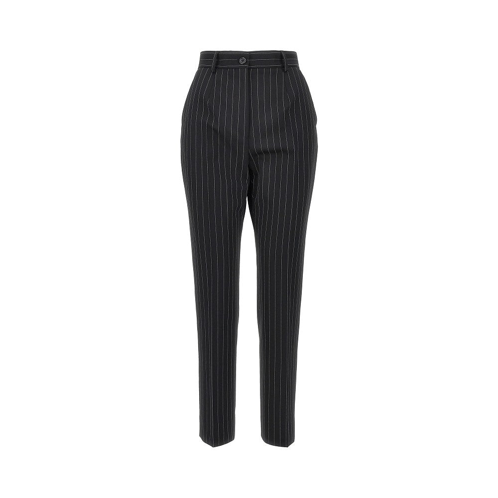Dolce&Gabbana Women Pinstriped Stretch Wool Pants DOLCE & GABBANA
