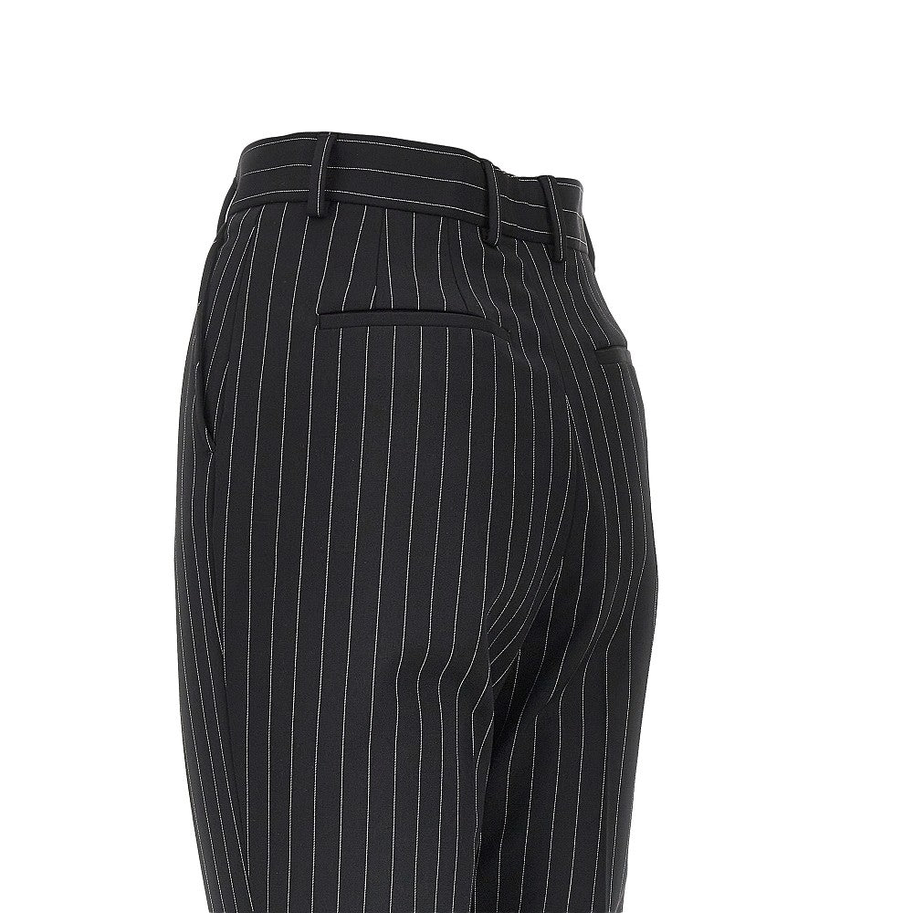 Dolce&Gabbana Women Pinstriped Stretch Wool Pants DOLCE & GABBANA