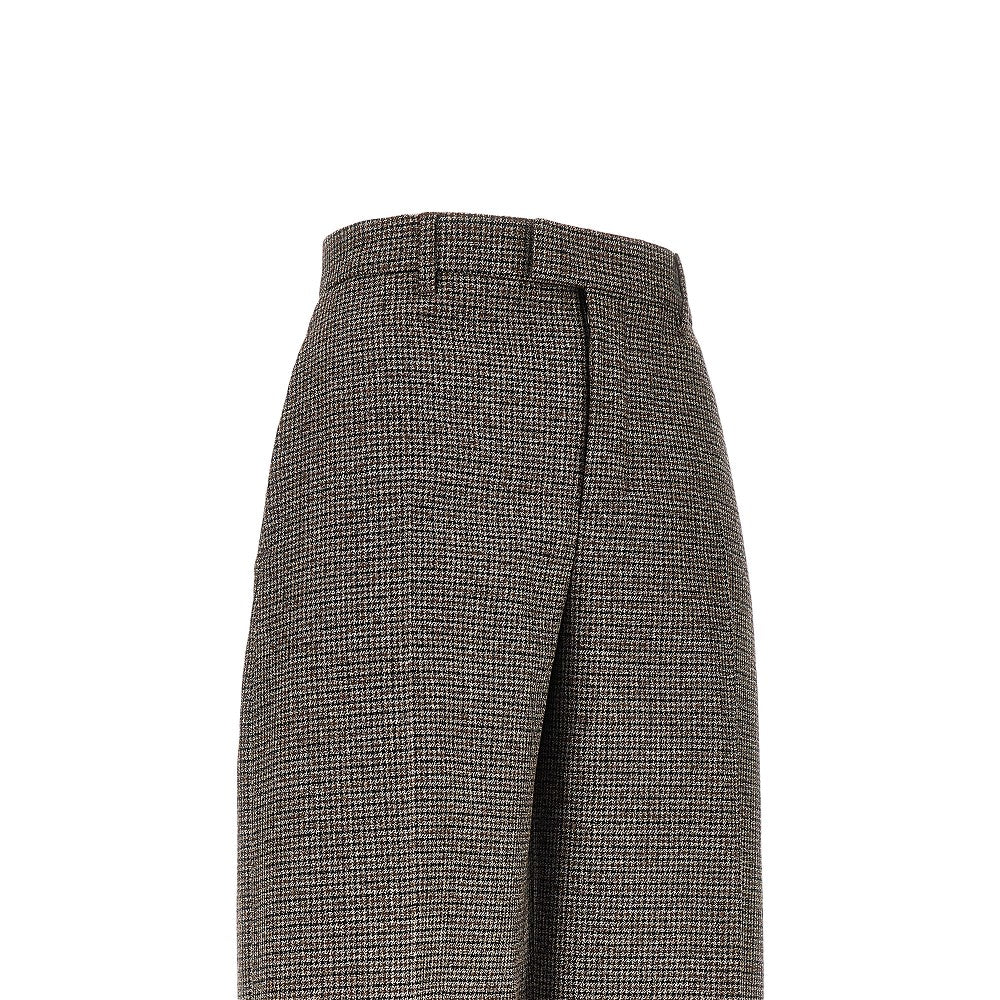 Ami Women Houndstooth Balloon Cut Pants AMI PARIS