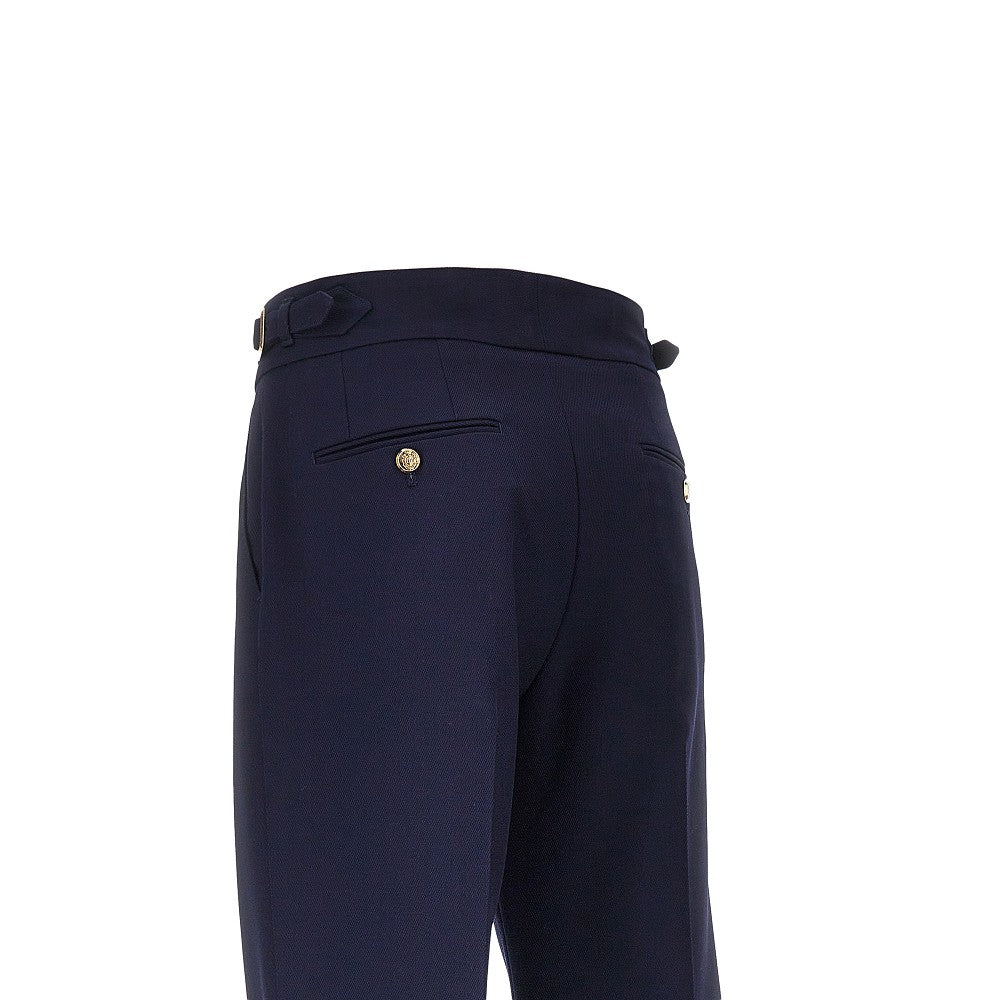 Dolce&Gabbana Men Wool Pants With Waist Straps DOLCE & GABBANA