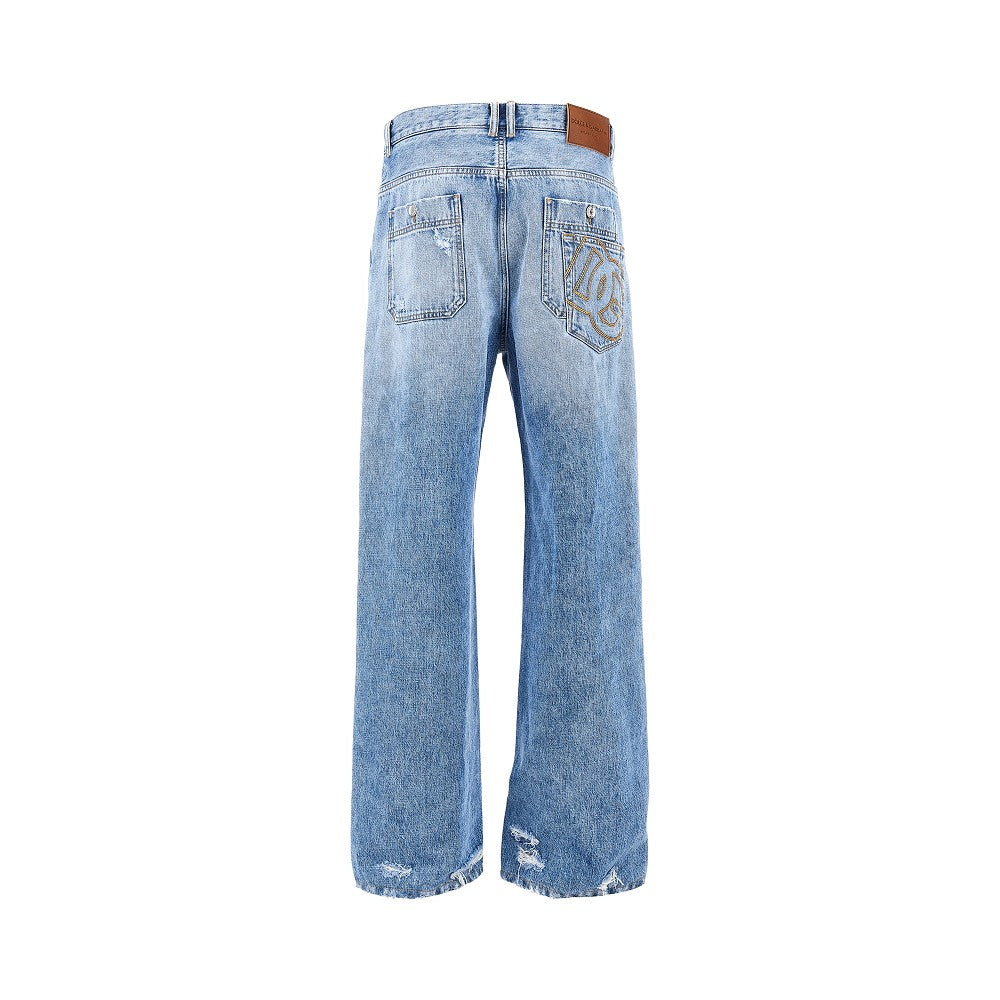 Dolce&Gabbana Men Distressed Denim Over Pants DOLCE & GABBANA