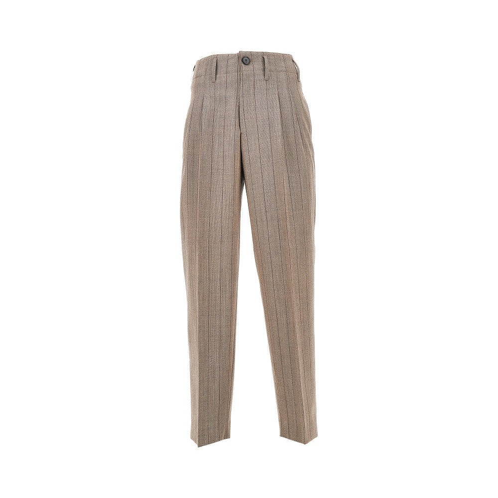 Ami Men Wool Pants With Darts AMI PARIS