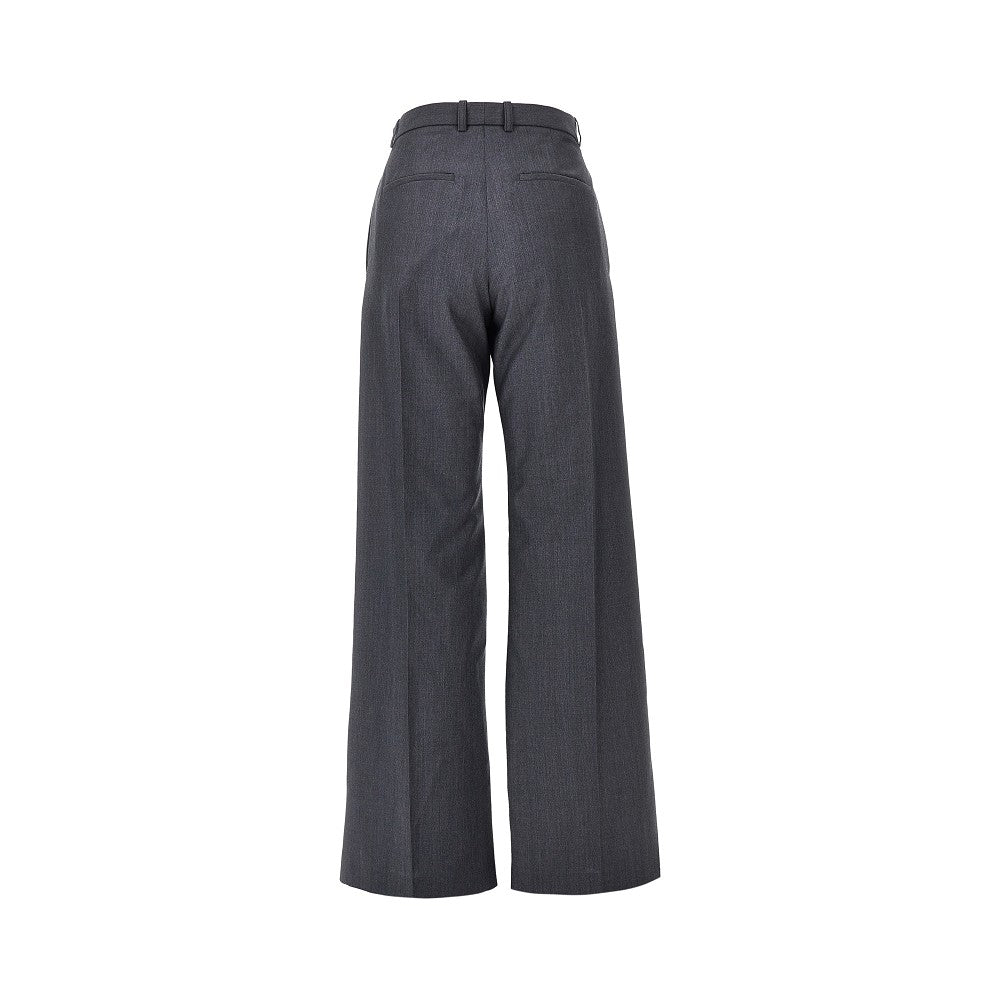 Jil Sander Women Draped-Effect Fil-À-Fil Wool Pants JIL SANDER