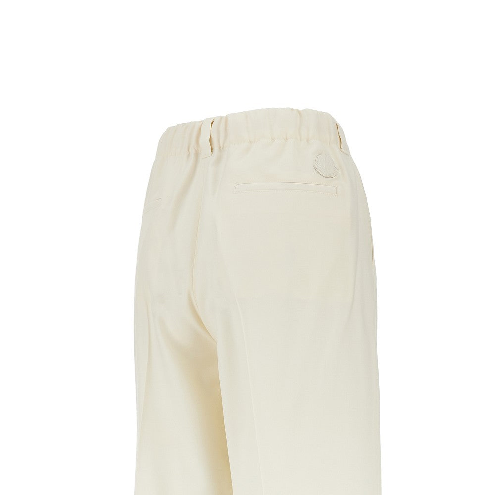 Moncler Women Wool Gabardine Pants With Drawstring MONCLER