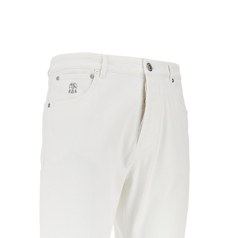 Brunello Cucinelli Men Garment-Dyed Comfort Denim Pants BRUNELLO CUCINELLI