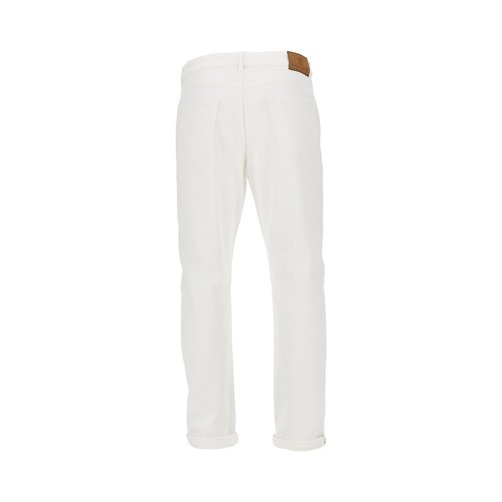Brunello Cucinelli Men Garment-Dyed Comfort Denim Pants BRUNELLO CUCINELLI