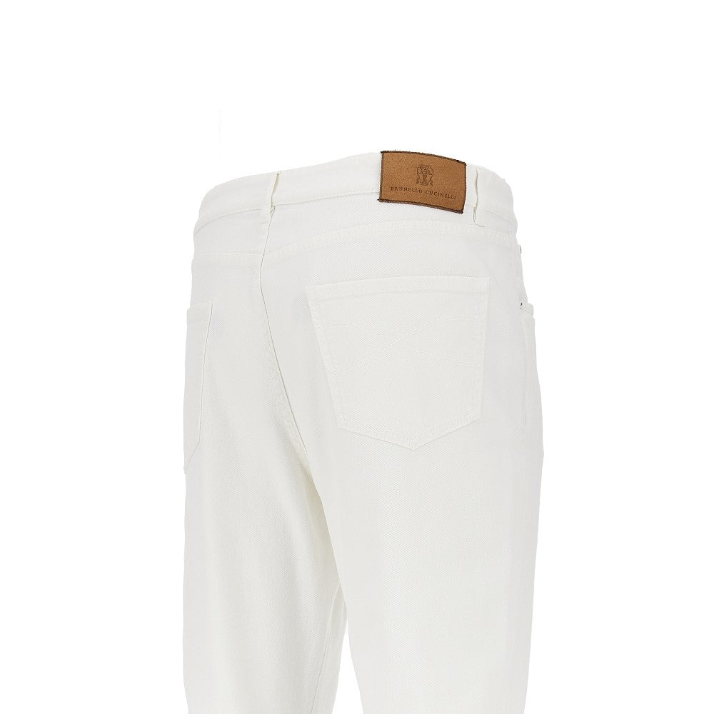 Brunello Cucinelli Men Garment-Dyed Comfort Denim Pants BRUNELLO CUCINELLI