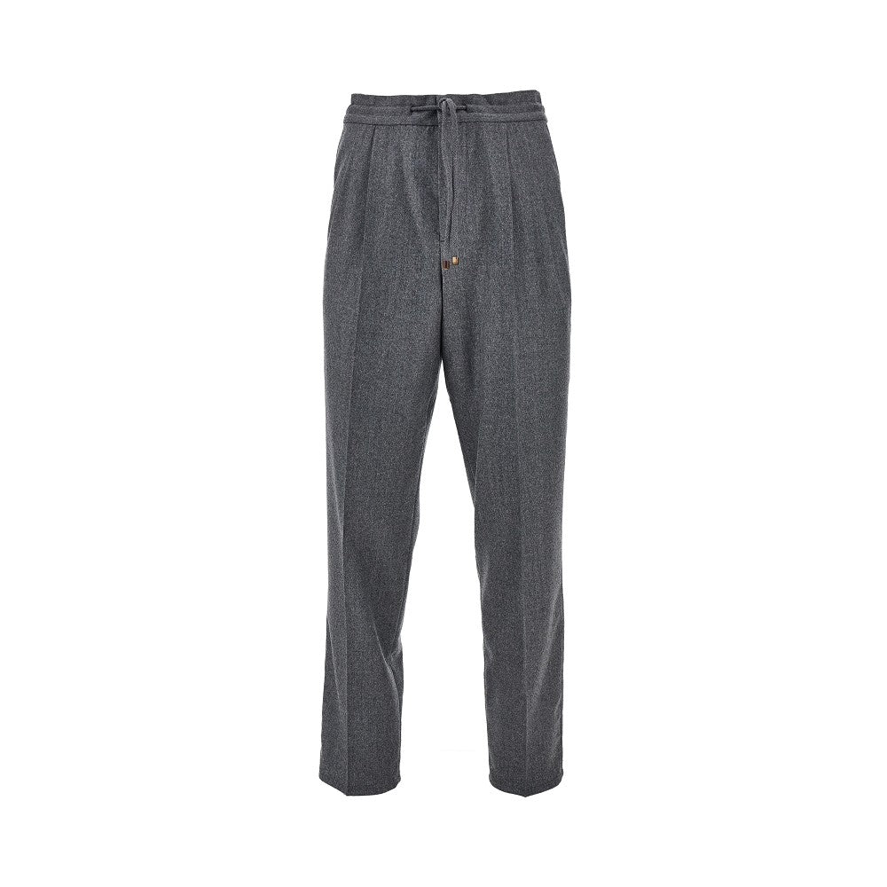Brunello Cucinelli Men Wool Leisure Fit Pants BRUNELLO CUCINELLI