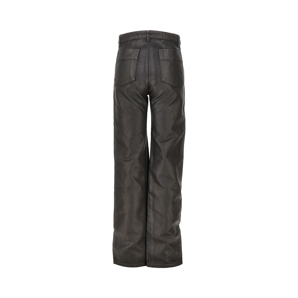 Lemaire Women Coated Denim Twisted Pants LEMAIRE