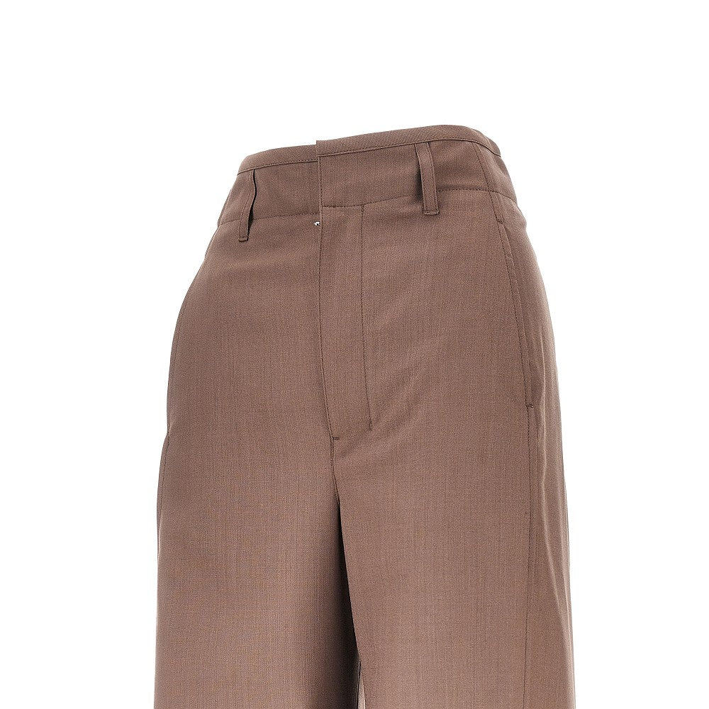 Lemaire Women Blend Tropical Wool Baggy Pants LEMAIRE