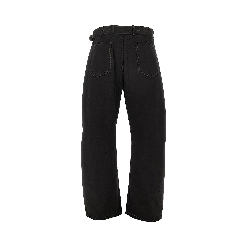 Lemaire Women 'Twisted' Denim Pants With Belt LEMAIRE
