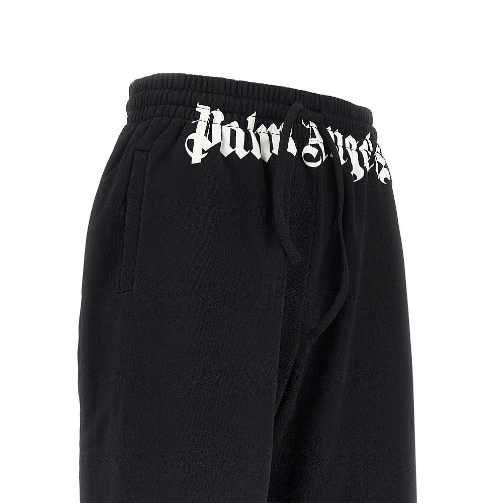 Palm Angels Men Waist Logo Print Sweatpants PALM ANGELS