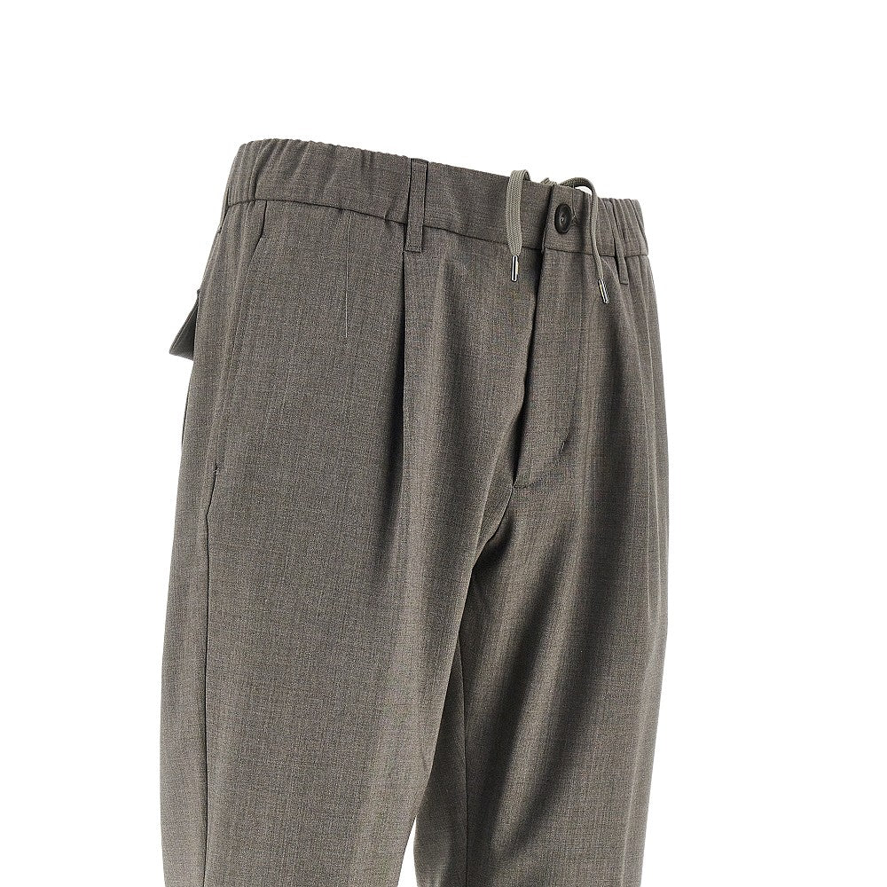 Herno Men Stretch Liht Wool Pants With Drawstring HERNO