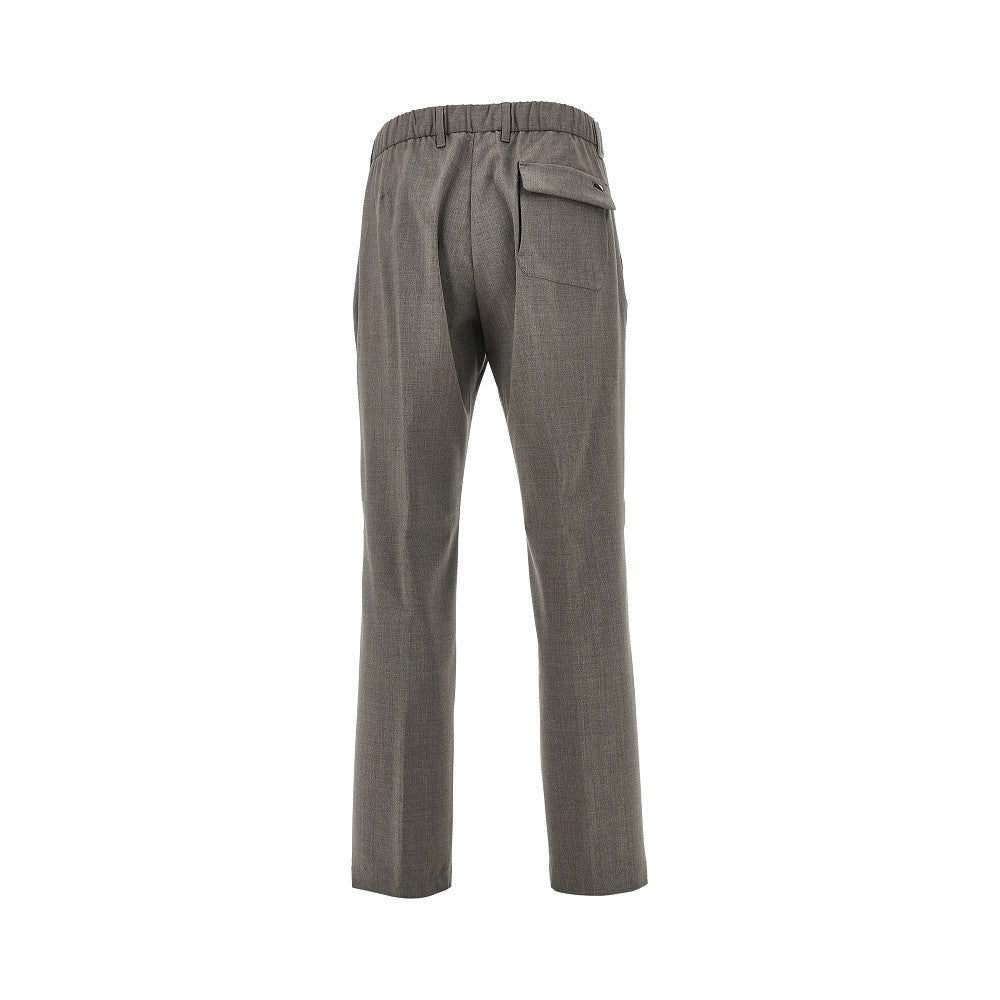 Herno Men Stretch Liht Wool Pants With Drawstring HERNO