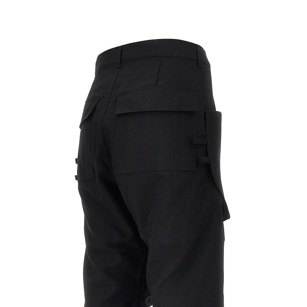 Rick Owens Men Wool Canvas 'Stefan' Cargo Pants RICK OWENS