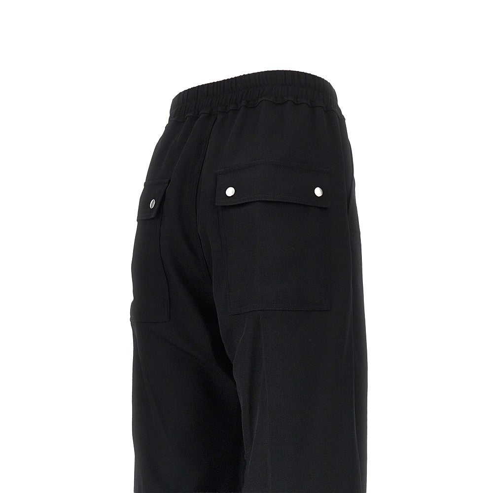 Rick Owens Men Wool Canvas Wide Bela Pants RICK OWENS
