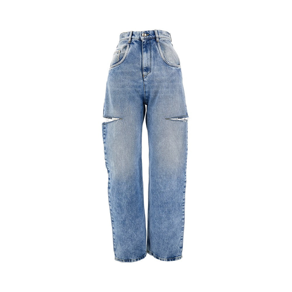Maison Margiela Women High-Rise Jeans With Side Rips MAISON MARGIELA