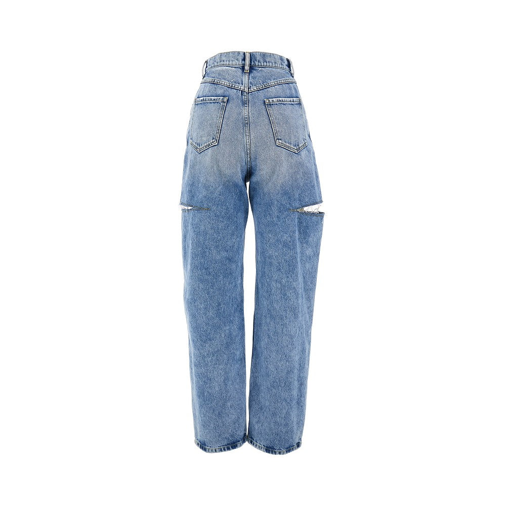 Maison Margiela Women High-Rise Jeans With Side Rips MAISON MARGIELA