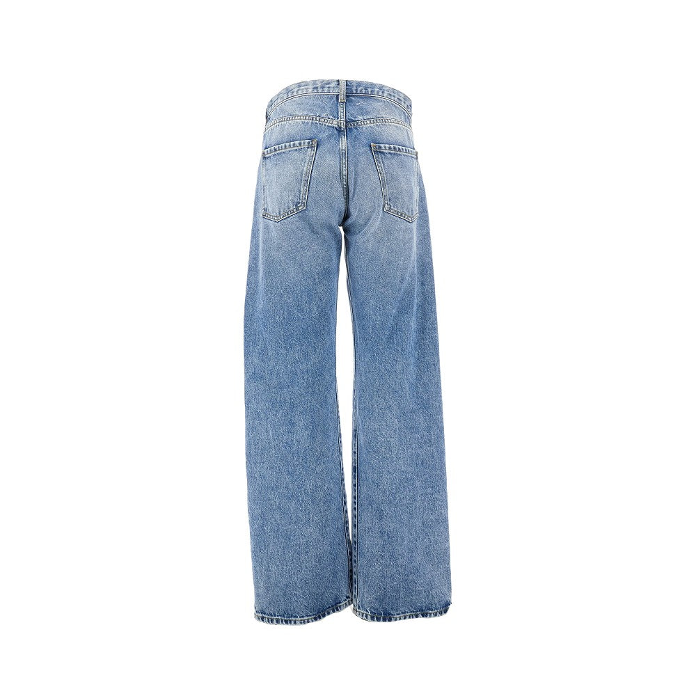Maison Margiela Women Straight Leg Jeans With Dropped Pockets MAISON MARGIELA