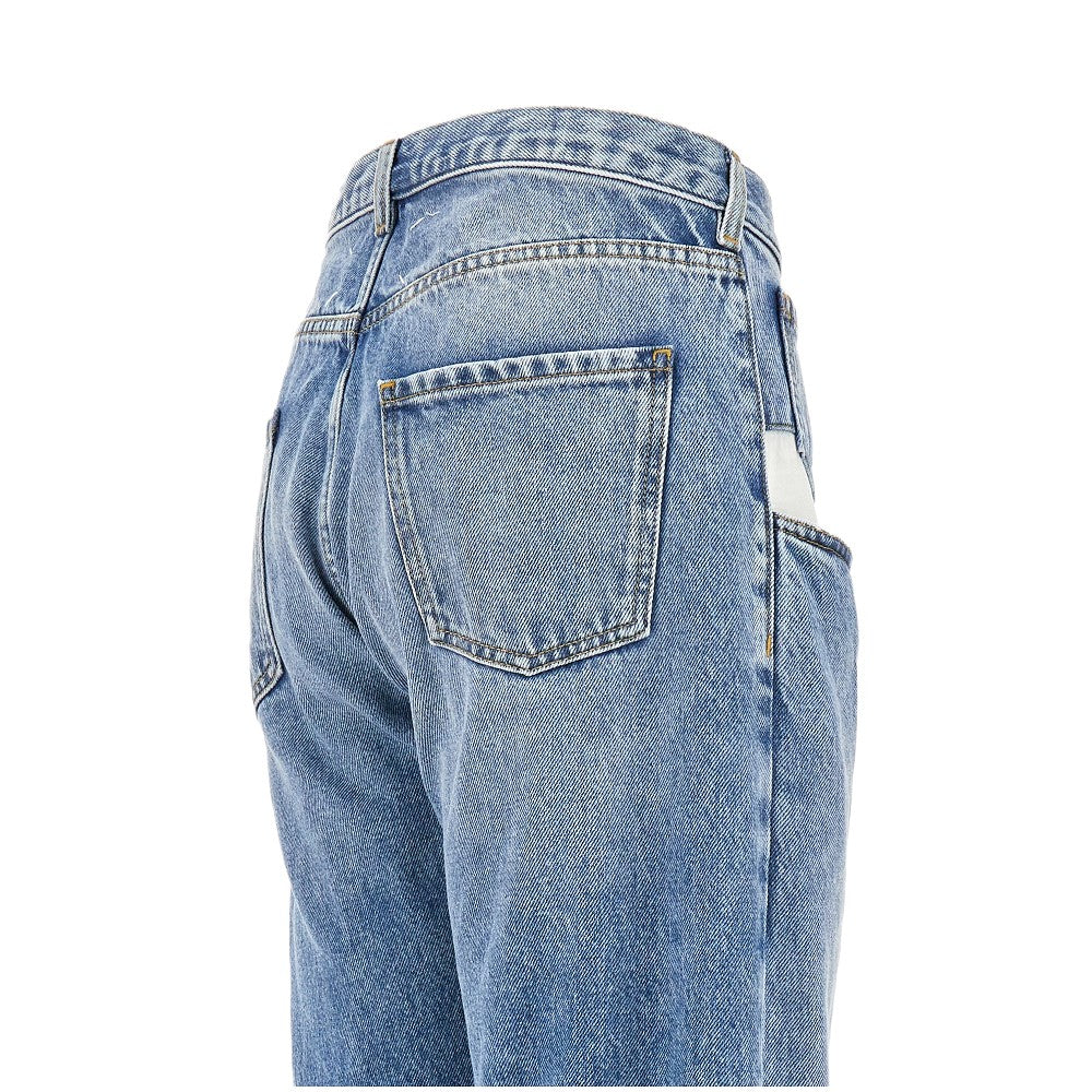 Maison Margiela Women Straight Leg Jeans With Dropped Pockets MAISON MARGIELA
