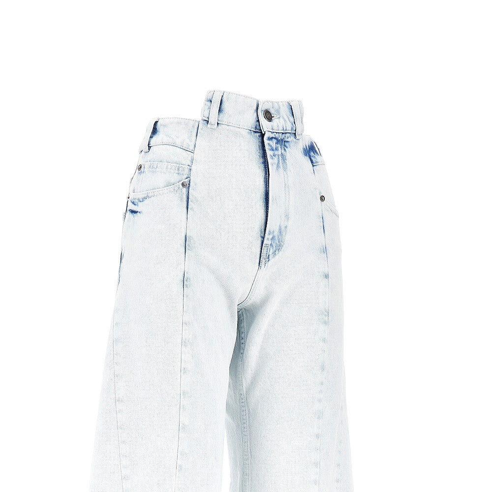 Maison Margiela Women Cut-Out Waist Wide Fit Jeans MAISON MARGIELA