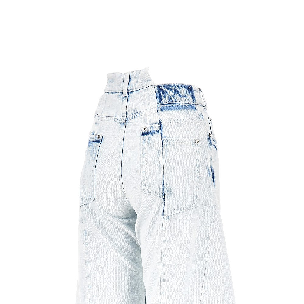 Maison Margiela Women Cut-Out Waist Wide Fit Jeans MAISON MARGIELA