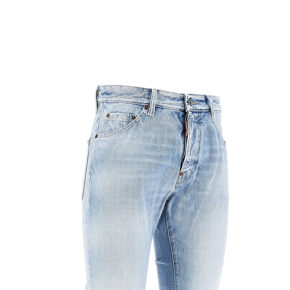 Dsquared2 Men Distressed Denim Teddy Jeans DSQUARED2